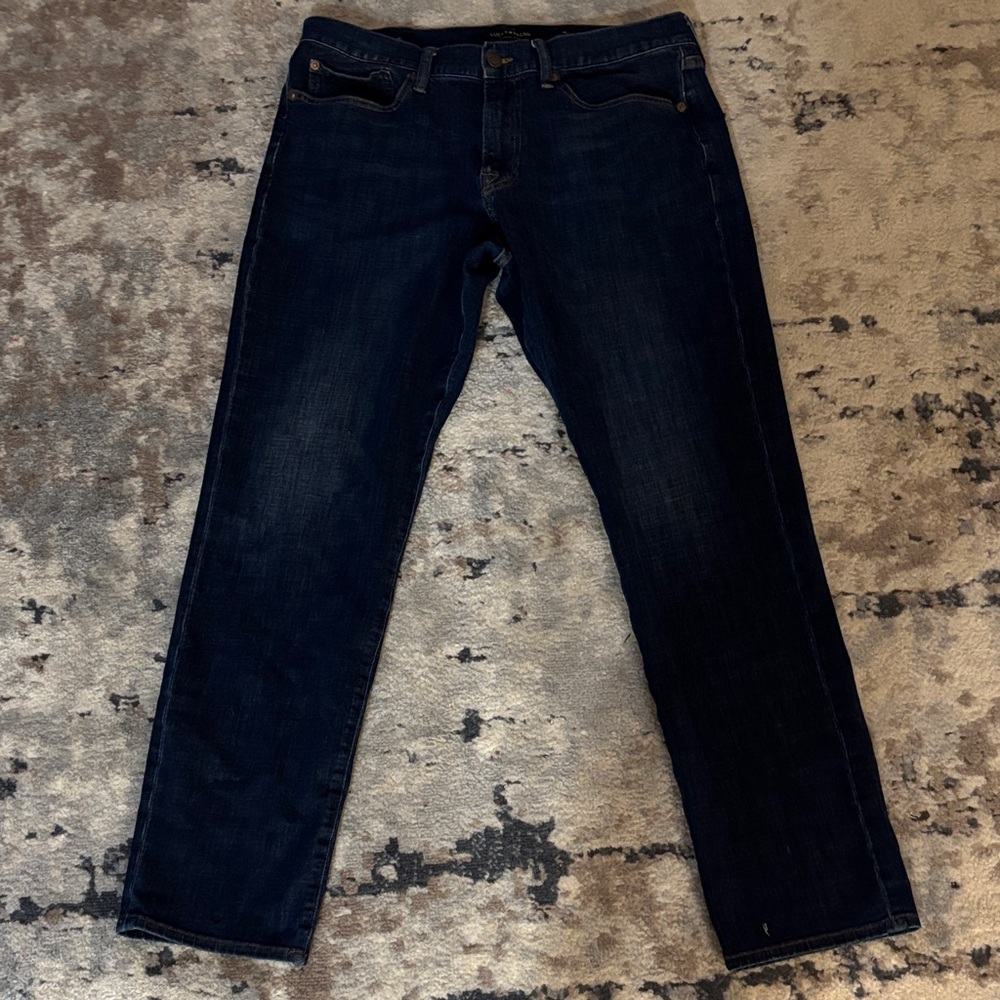 Lucky Brand Men's Deep Indigo Straight Jeans size 36/32